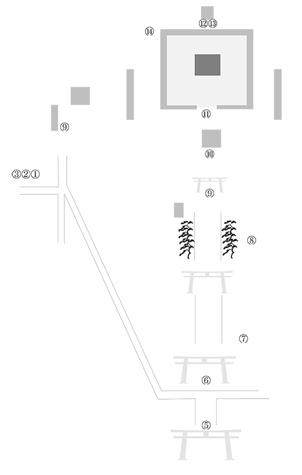 出雲大社境内付近マップ